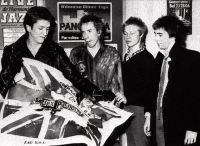 File image of the Sex Pistols in 1975.