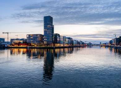 100 of the 190 apartments in the 22-storey Capital Dock near Grand Canal Dock in Dublin are lying vacant, it was reported earlier this year.