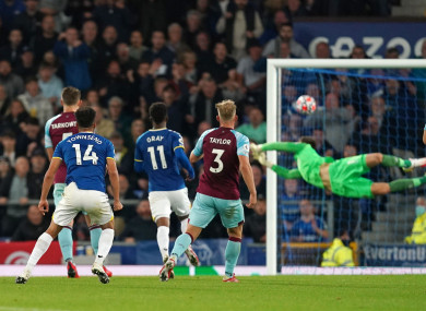 Andros Townsend scored a stunning goal against Burnley.