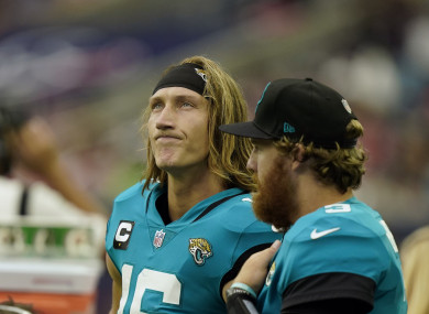 Trevor Lawrence looks frustrated on debut.