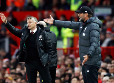 Ole Gunnar Solskjaer and Jurgen Klopp.