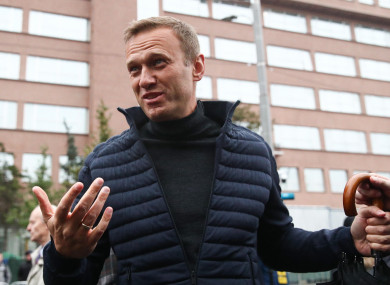 Alexei Navalny in September 2019