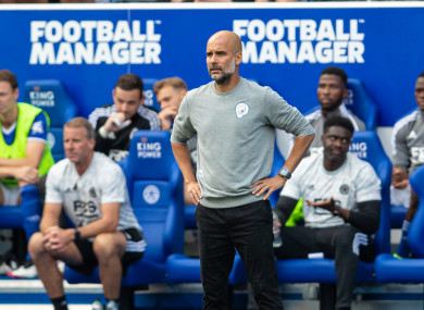 Pep Guardiola (file pic).