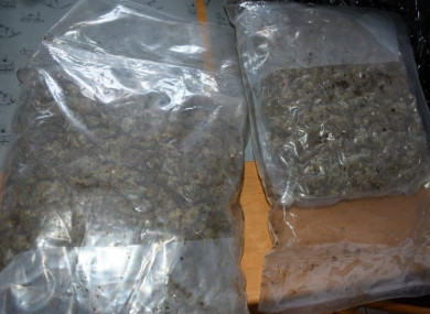 Some of the drugs seized during the search yesterday.