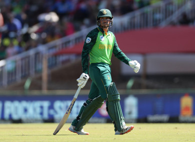 South African wicketkeeper-batter Quinton de Kock.