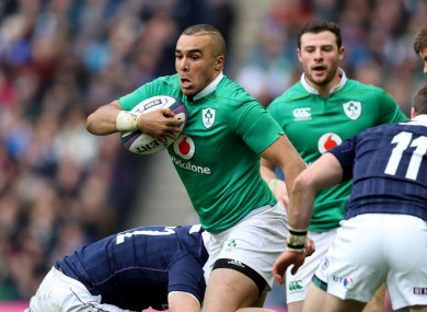 Zebo's most recent Ireland cap was in 2017.