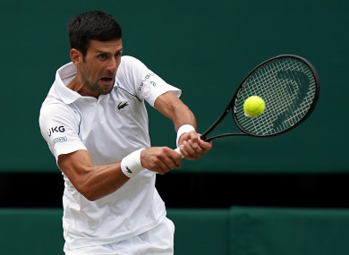 Djokovic is a nine-time winner in Melbourne.