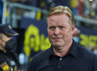 Barca head coach Ronald Koeman.