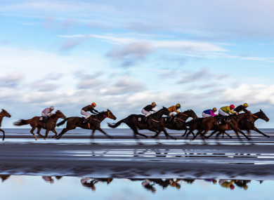A view of the race.