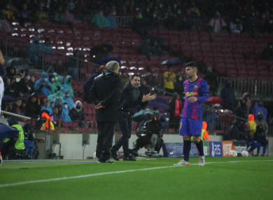 Barcelona boss Xavi.