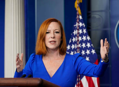 White House press secretary Jen Psaki has tested positive for Covid-19.