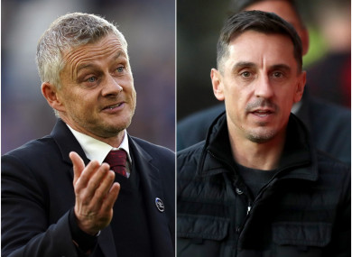 Gary Neville says Solskjaer can be proud of the job he has done.