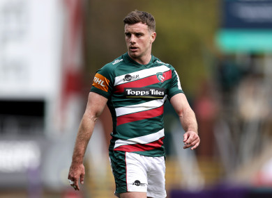 George Ford on duty with Leicester Tigers.
