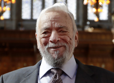 File image of composer and lyricist Stephen Sondheim.