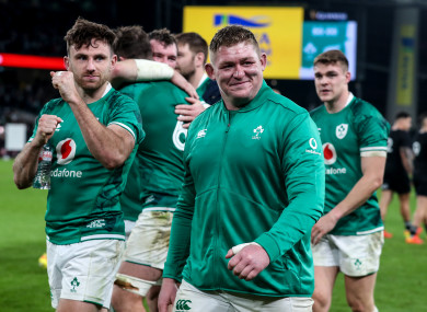 Furlong basks in the afterglow of Ireland's victory over the All Blacks.