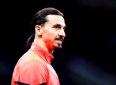Zlatan Ibrahimovic (file pic).