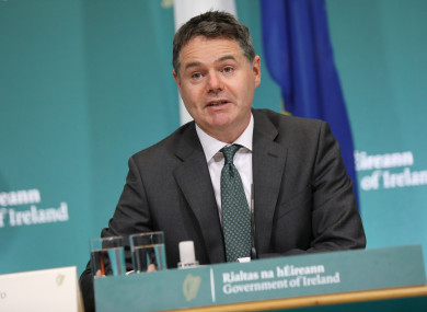 Finance Minister Paschal Donohoe