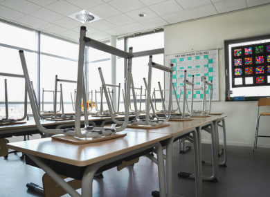 File image of an empty classroom.