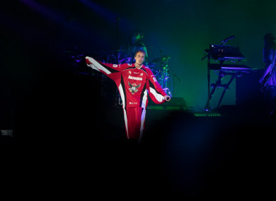 Canadian pop star Justin Bieber performs at a concert marking the end of the F1 race in Jiddah, Saudi Arabia.