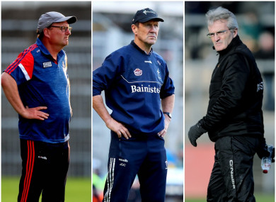 Keith Ricken, Jack O'Connor and Colm Bonnar are all in charge.