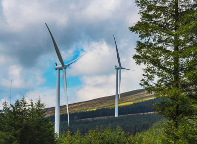 Raheenleagh windfarm in Co Wicklow