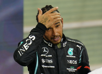 Lewis Hamilton.