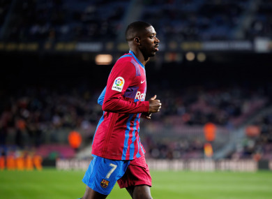 Ousmane Dembele (file pic).