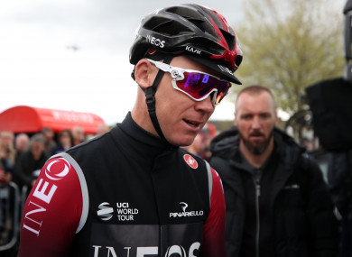 Chris Froome has suffered a fresh injury setback.