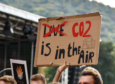 A protest sign in Heidelberg, Germany at the Global Climate Strike, September 2021