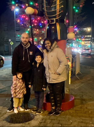 Nirina, her husband and their two children are moving into their new home in February.