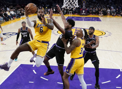 James scored 14 of his team-high 31 points in the final quarter.