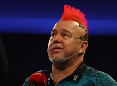 Peter Wright (file pic).