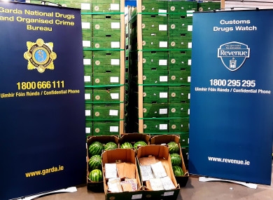 The drugs seized yesterday