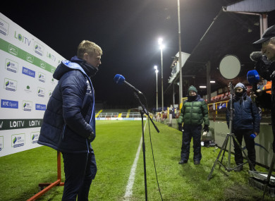 Damien Duff speaking to RTÉ's Tony O'Donoghue.