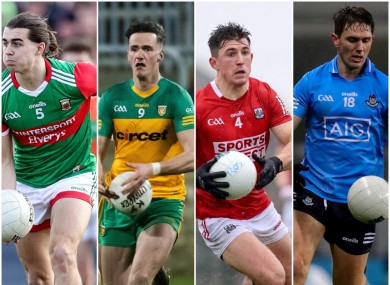 Mayo, Donegal, Cork and Dublin have their games televised.