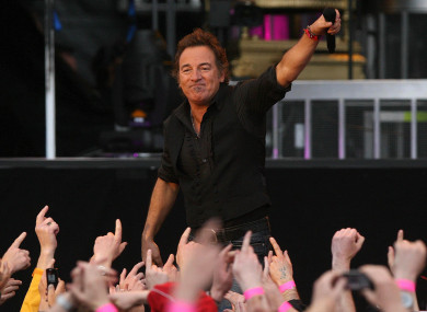 Bruce Springsteen in 2008 playing at the RDS in Dublin, where he's set to return next May