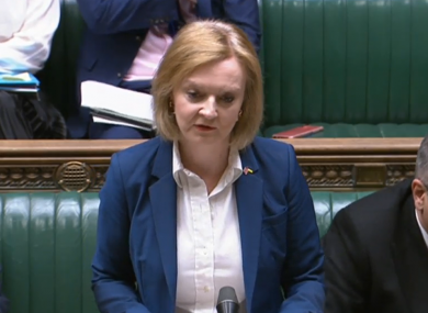 Liz Truss speaking today.