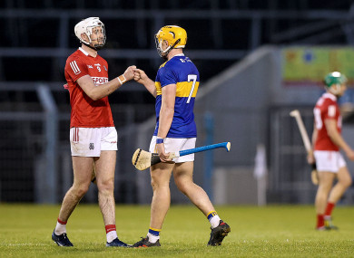 Cork's Tim O'Mahony and Tipperary's Ronan Maher (file photo).
