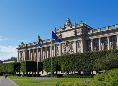 The Swedish Parliament (Riksdag) in Stockholm.