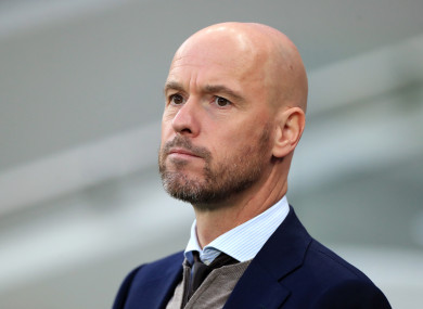 Man United's new manager Erik Ten Hag.