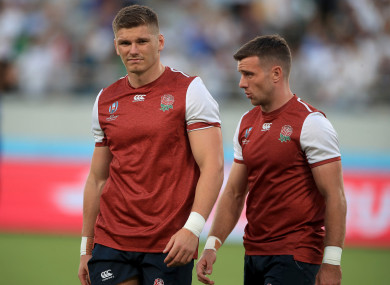 Owen Farrell and George Ford.