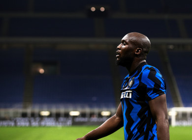 Romelu Lukaku during his first spell at Inter.