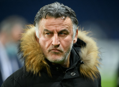 OGC Nice head coach Christophe Galtier (file pic).