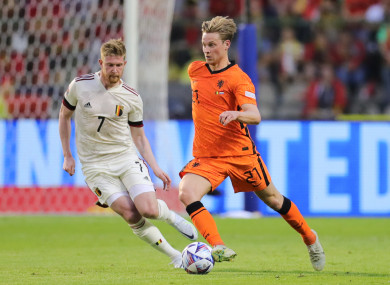 Frenkie de Jong in action for the Netherlands.