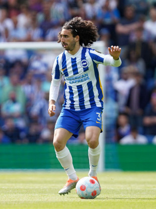 Brighton and Hove Albion's Marc Cucurella (file pic).
