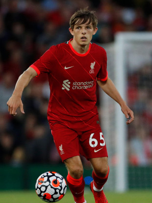Leighton Clarkson of Liverpool during a pre-season friendly match at Anfield.