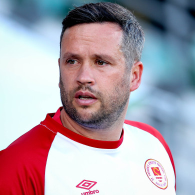 St Pat's manager Tim Clancy pictured during last night's game.