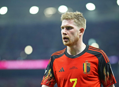 Kevin De Bruyne pictured during the game.