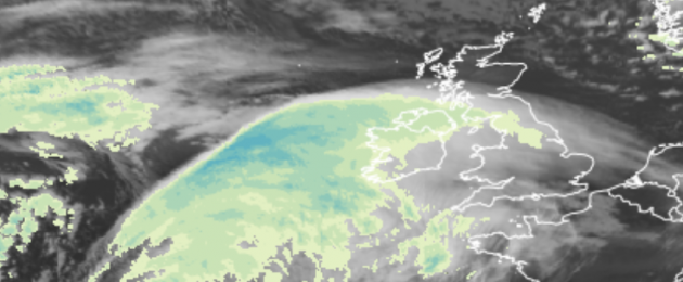Storm Gerrit in the Atlantic at 3pm today.