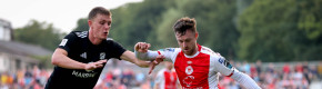 Chris Forrester provides dramatic inspiration to give St Pat's slender lead over nine-man Kalju